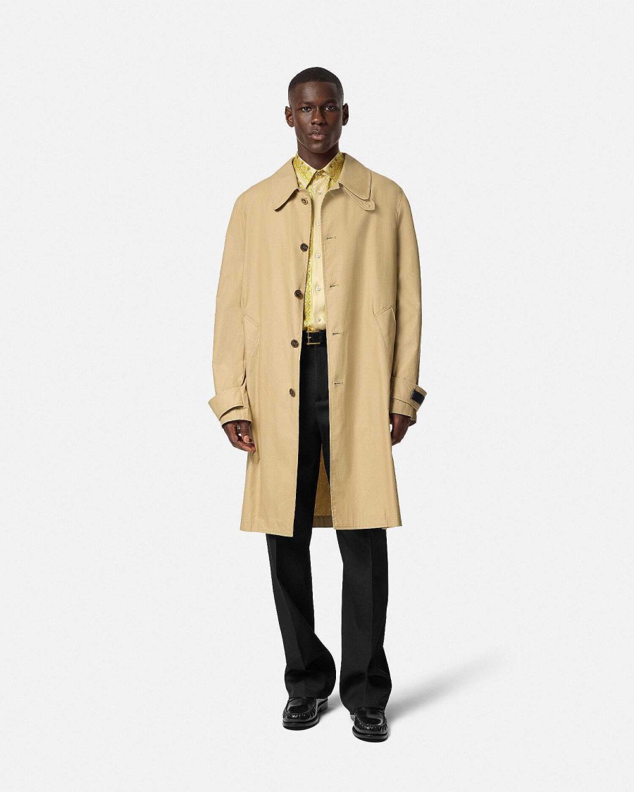 Best Barocco Panelled Gabardine Trench Coat Jackets & Coats