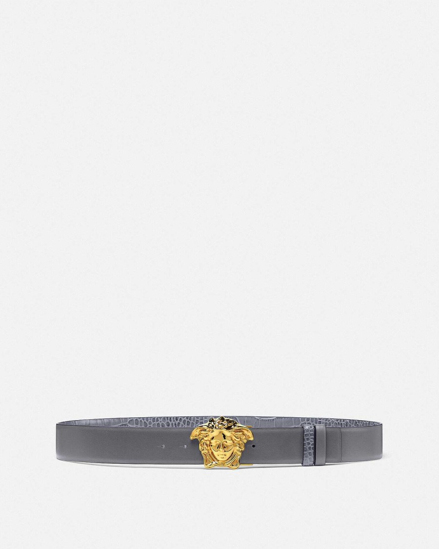 Clearance La Medusa Reversible Leather Belt 1.6" Belts