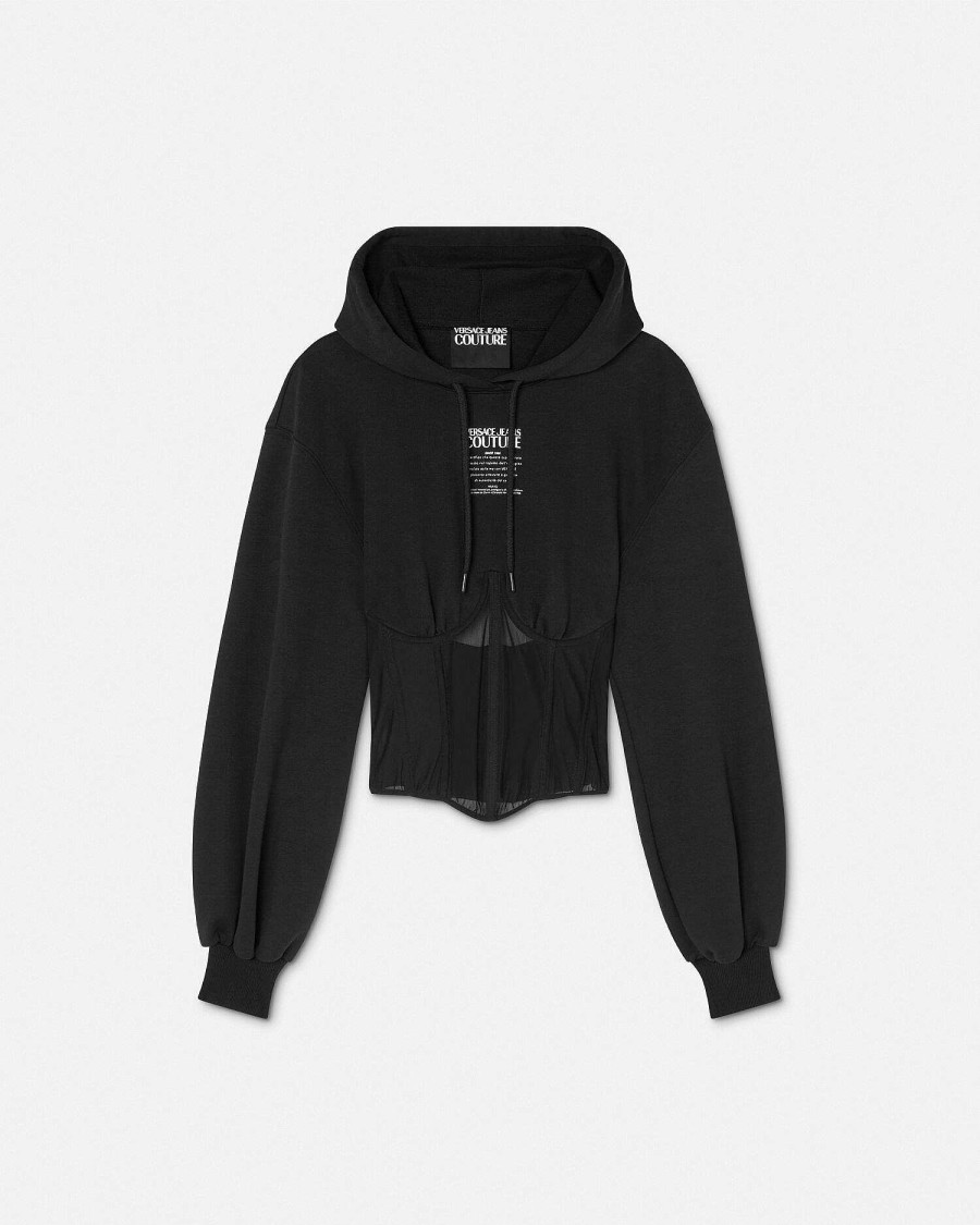 Online Warranty Logo Corset Hoodie Clothing