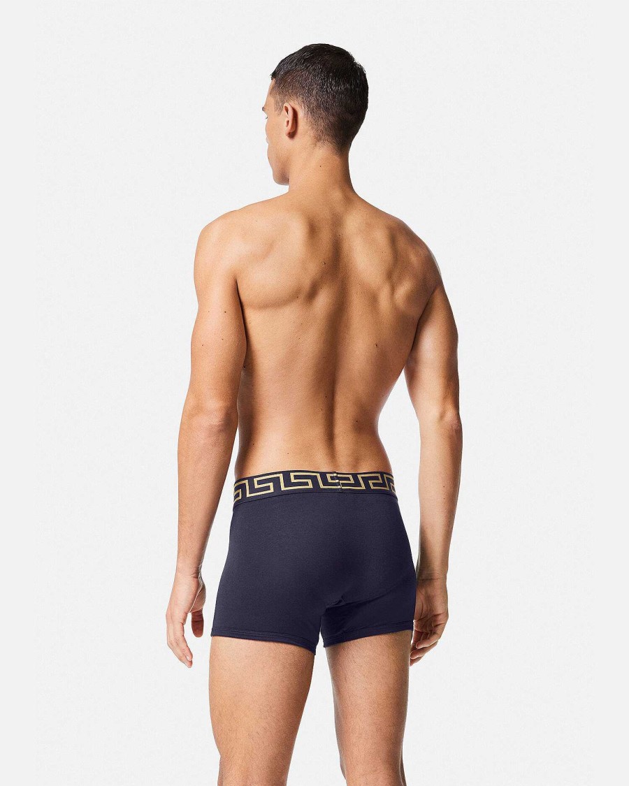 Hot Greca Border Long Trunks Boxers