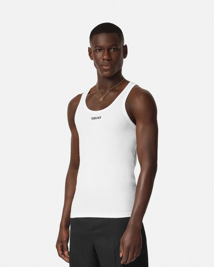 Clearance Logo Ribbed Tank Top T-Shirts & Polos