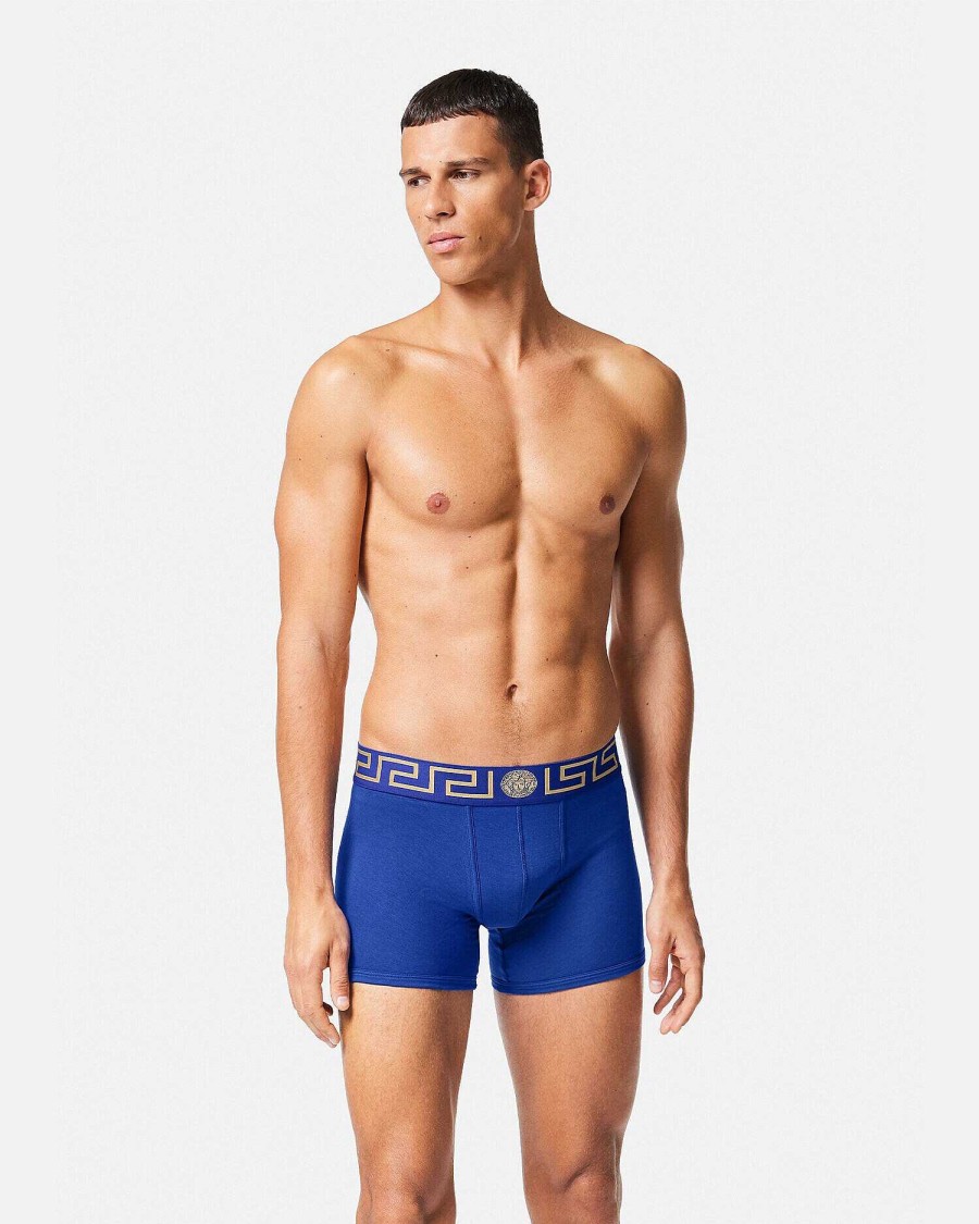 Hot Greca Border Long Trunks Boxers