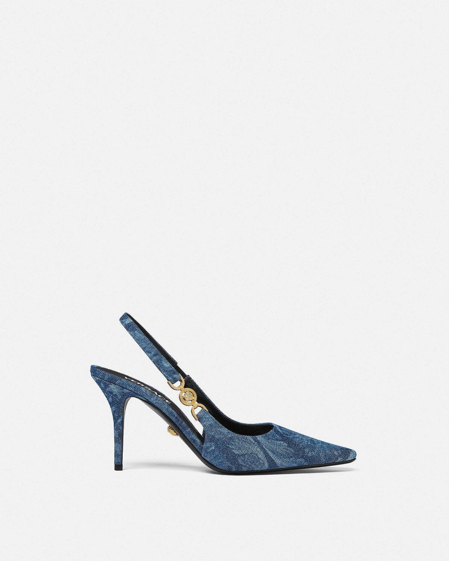 Hot Barocco Medusa '95 Slingback Pumps 85 Mm Pumps & Slingbacks