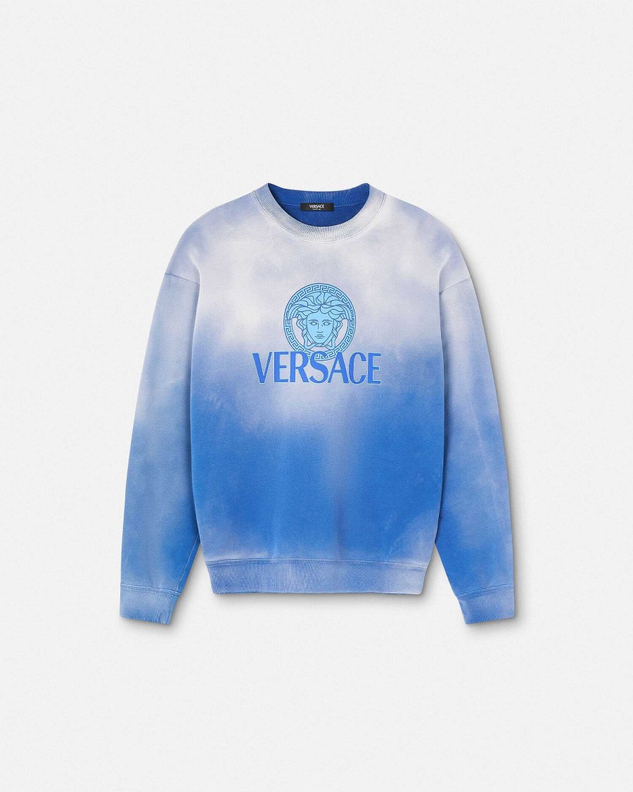 Hot Medusa Logo Gradient Sweatshirt Sweatshirts