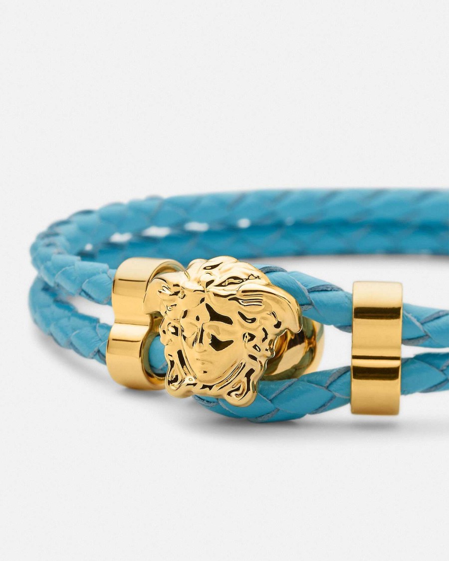 Wholesale Medusa Braided Leather Bracelet Bracelets