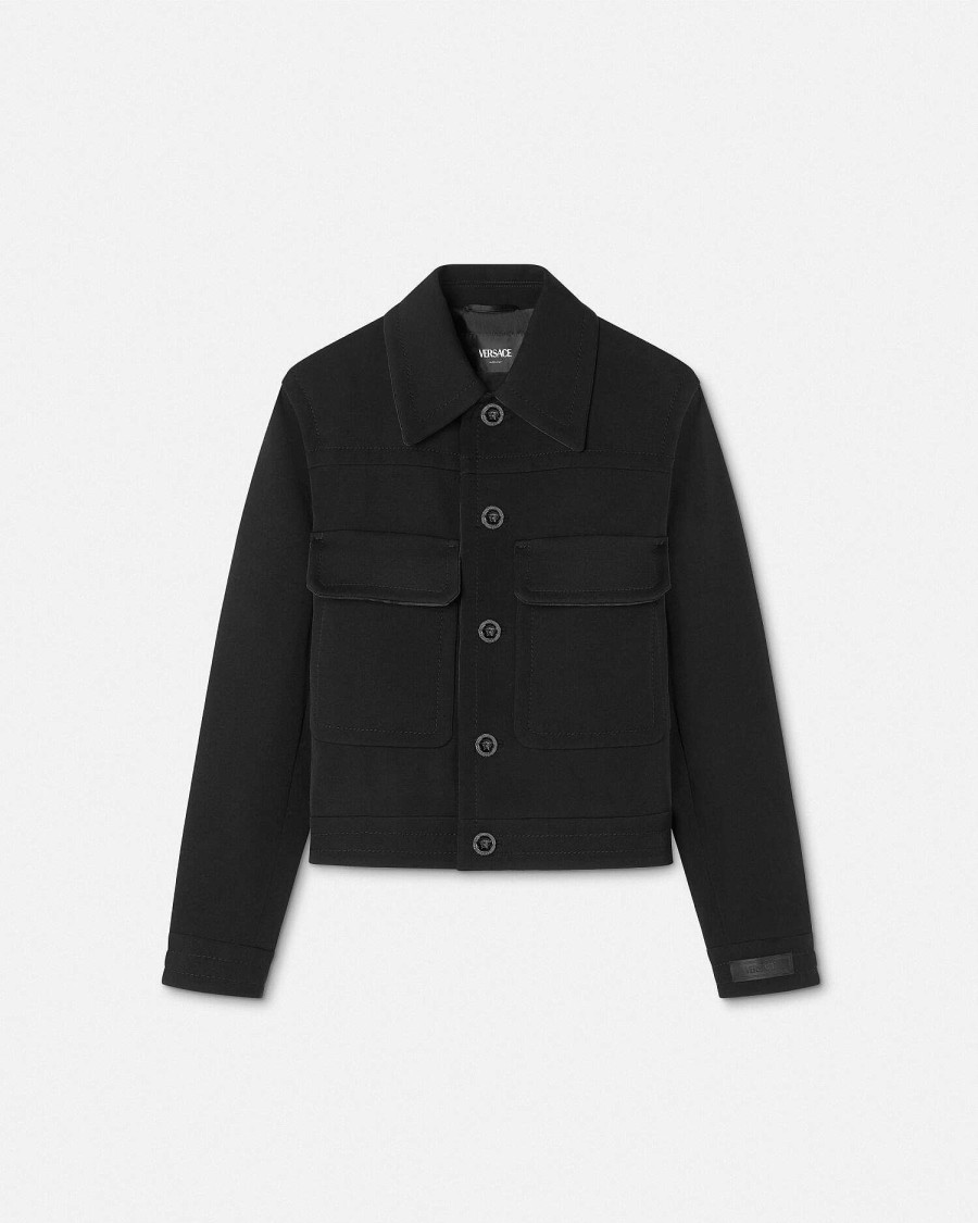 Clearance Wool Twill Blouson Jacket Jackets & Coats