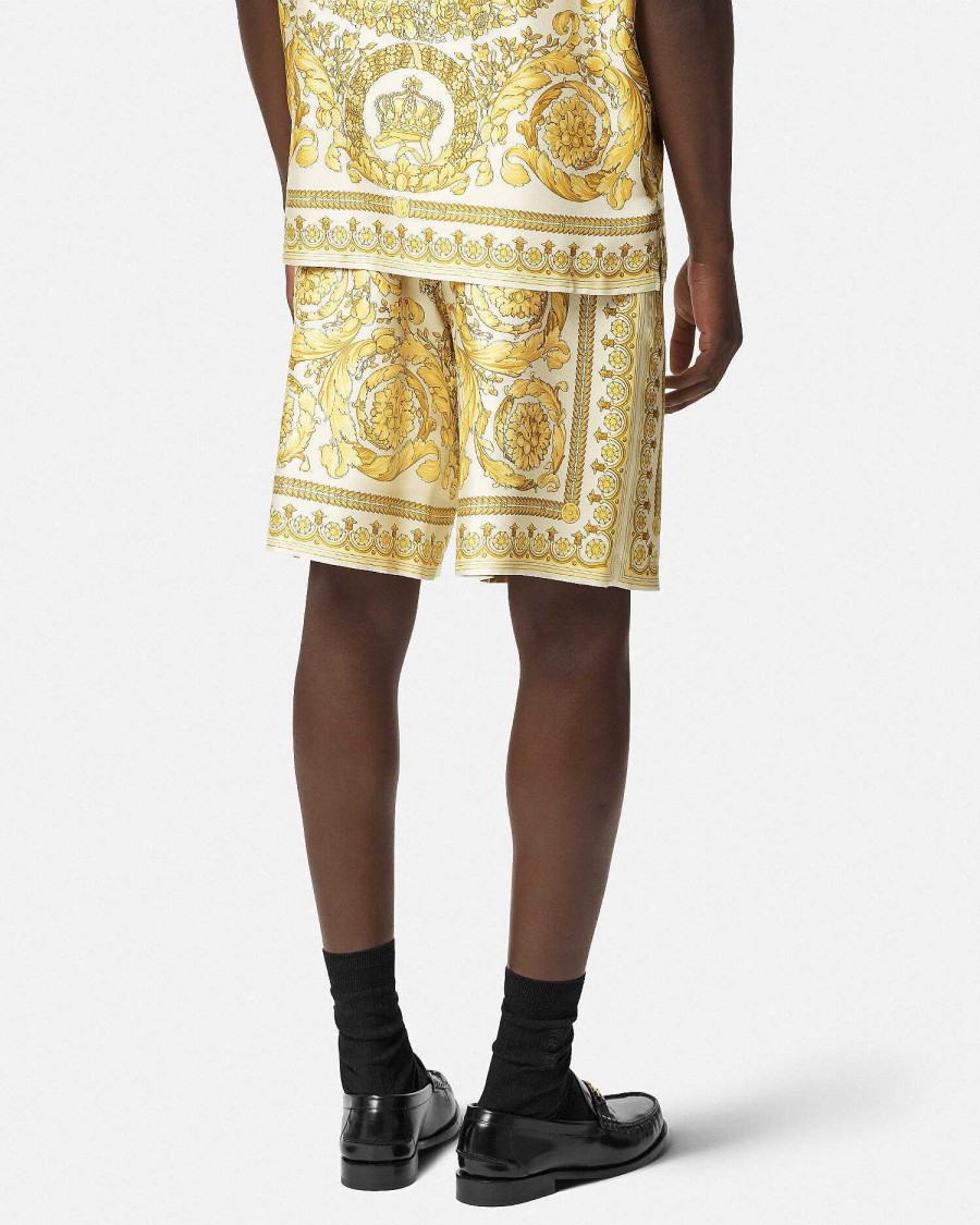 Online Barocco Silk Shorts Pants & Shorts