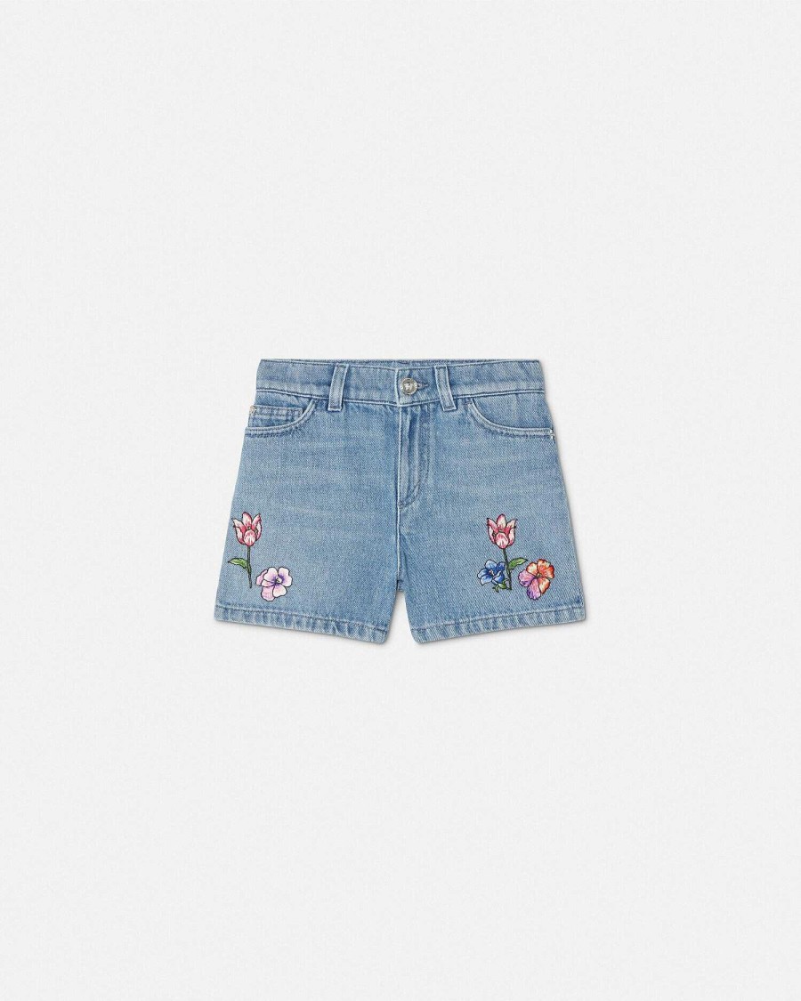 Hot Embroidered Kids Denim Shorts Clothing