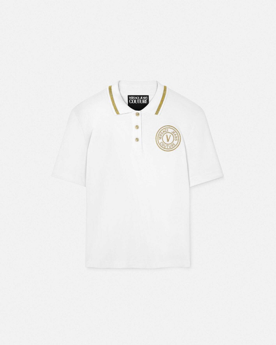 Best V-Emblem Short-Sleeved Polo Shirt Clothing