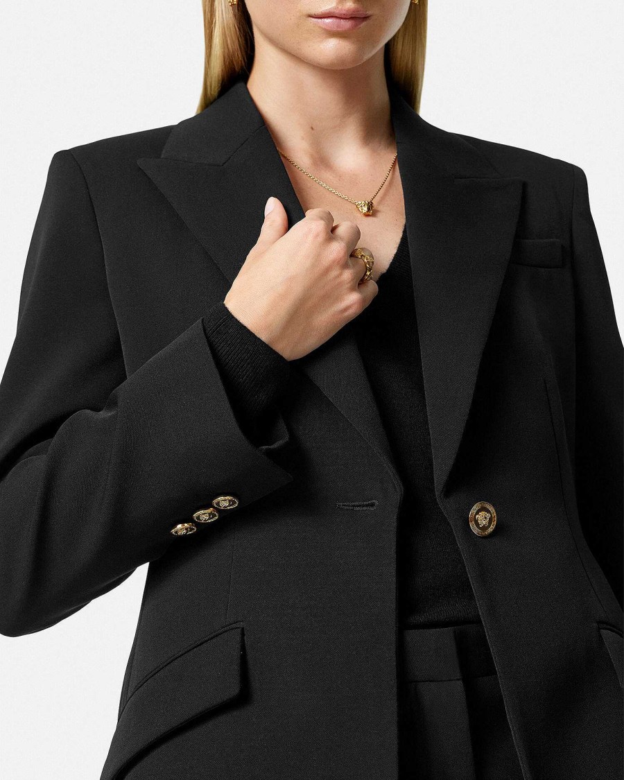 New Single-Breasted Dv Blazer Blazer & Jackets