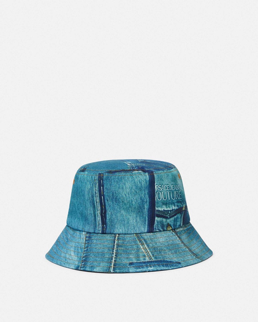 Best Patchwork Denim Bucket Hat Accessories