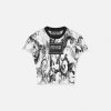 Hot Watercolor Couture Crop Top Clothing