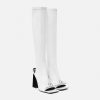 New Gianni Ribbon Open Knee-High Boots 105 Mm Boots