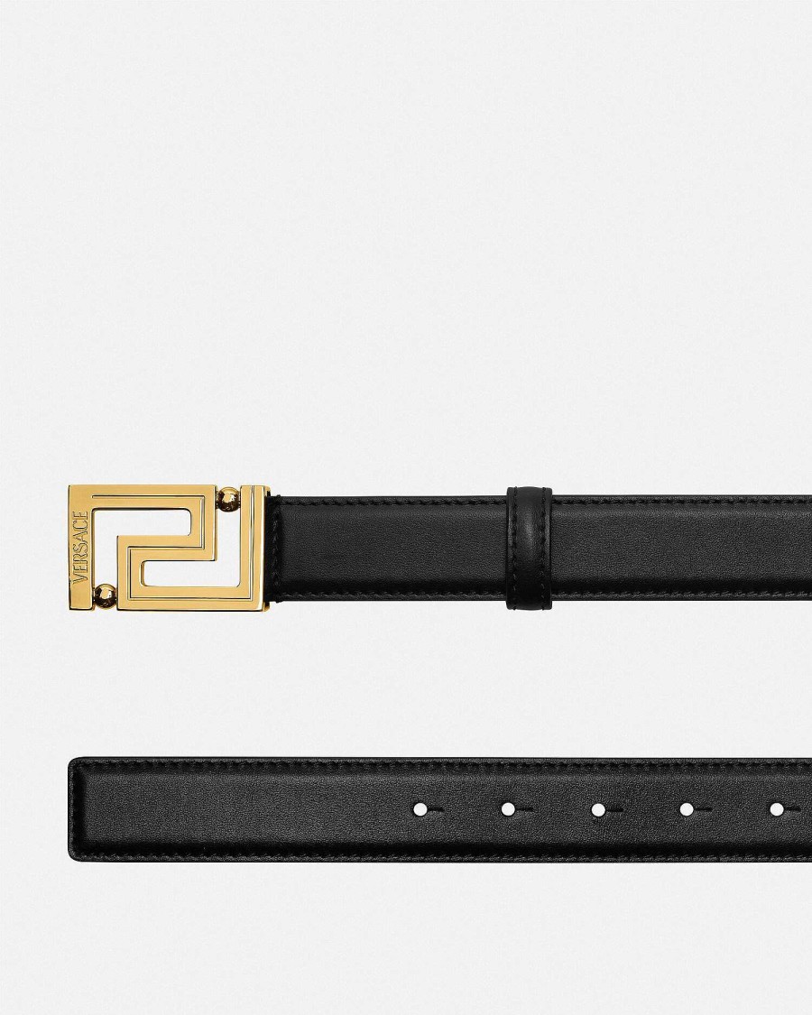 Online Greca Leather Belt Belts