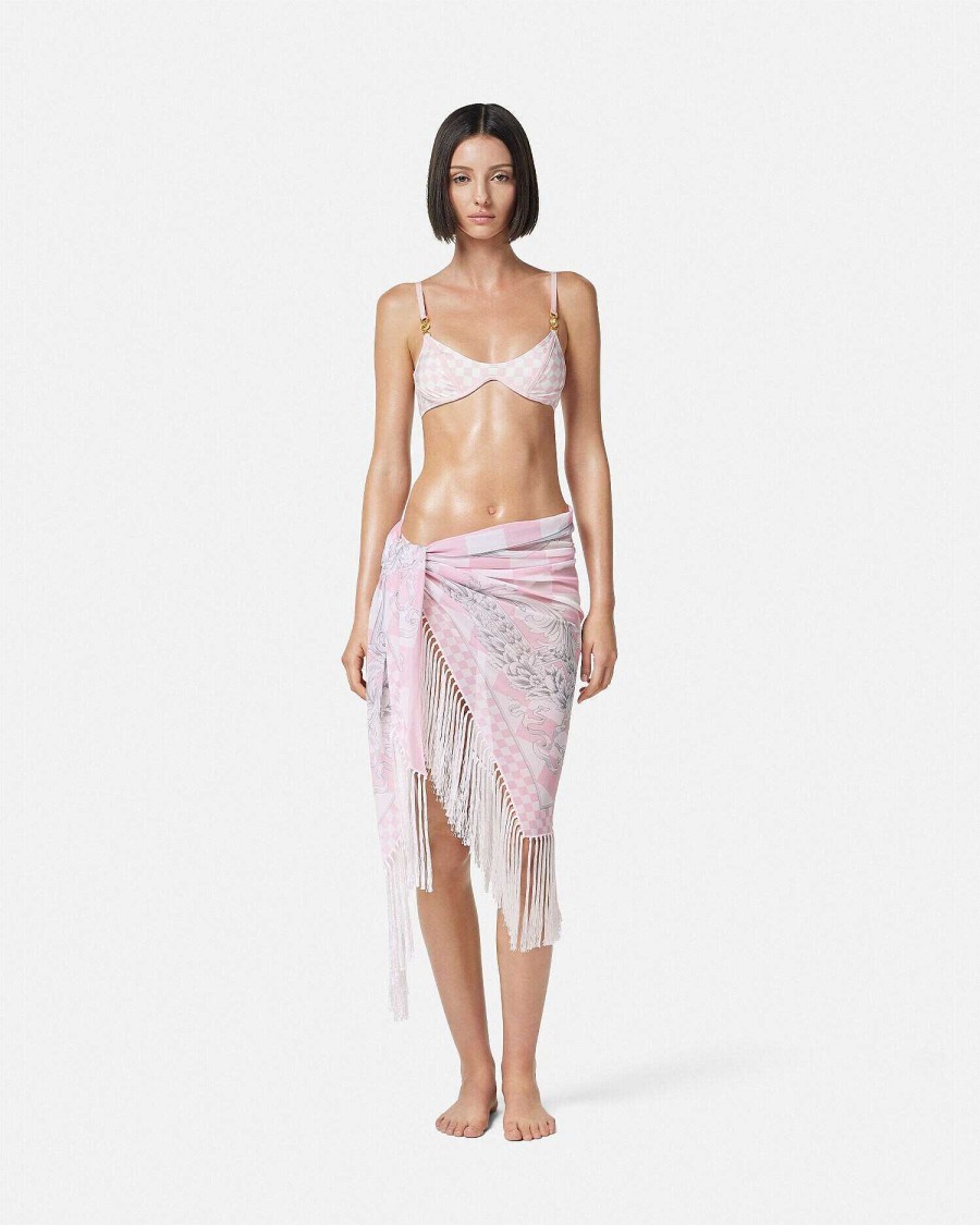 Online Medusa Contrasto Pareo Cover-Up Beach Clothing & Accessories