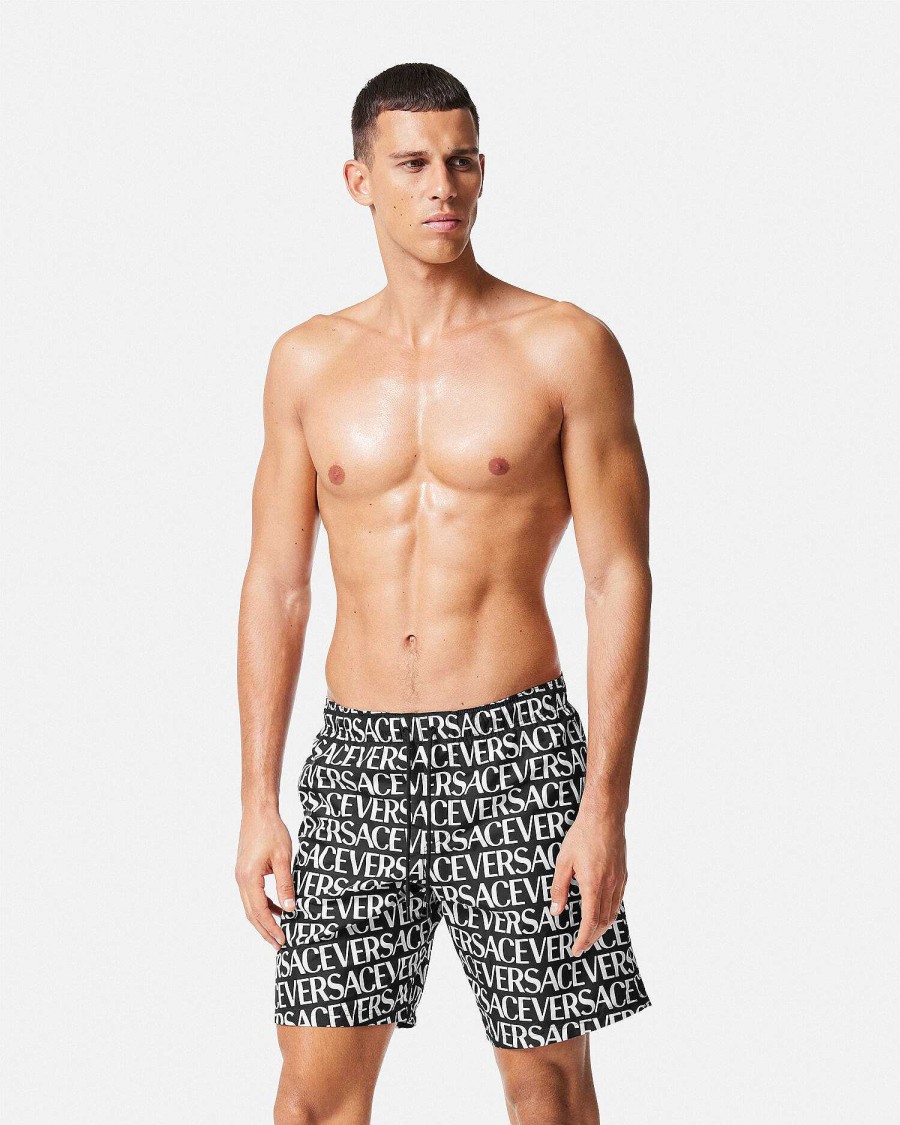 Clearance Versace Allover Boardshorts Swimwear