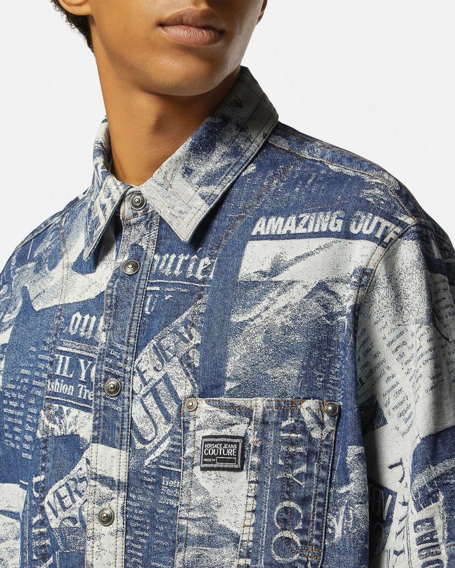 Clearance Magazine Denim Overshirt Clothing