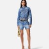 Hot Barocco Boyfriend Denim Shorts Denim