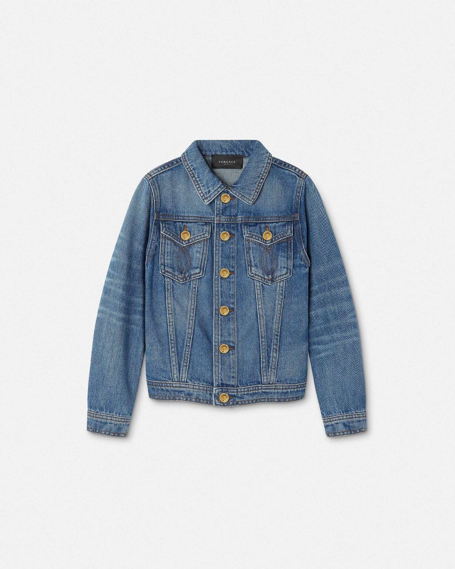 Clearance Nautical Medusa Kids Denim Jacket Clothing