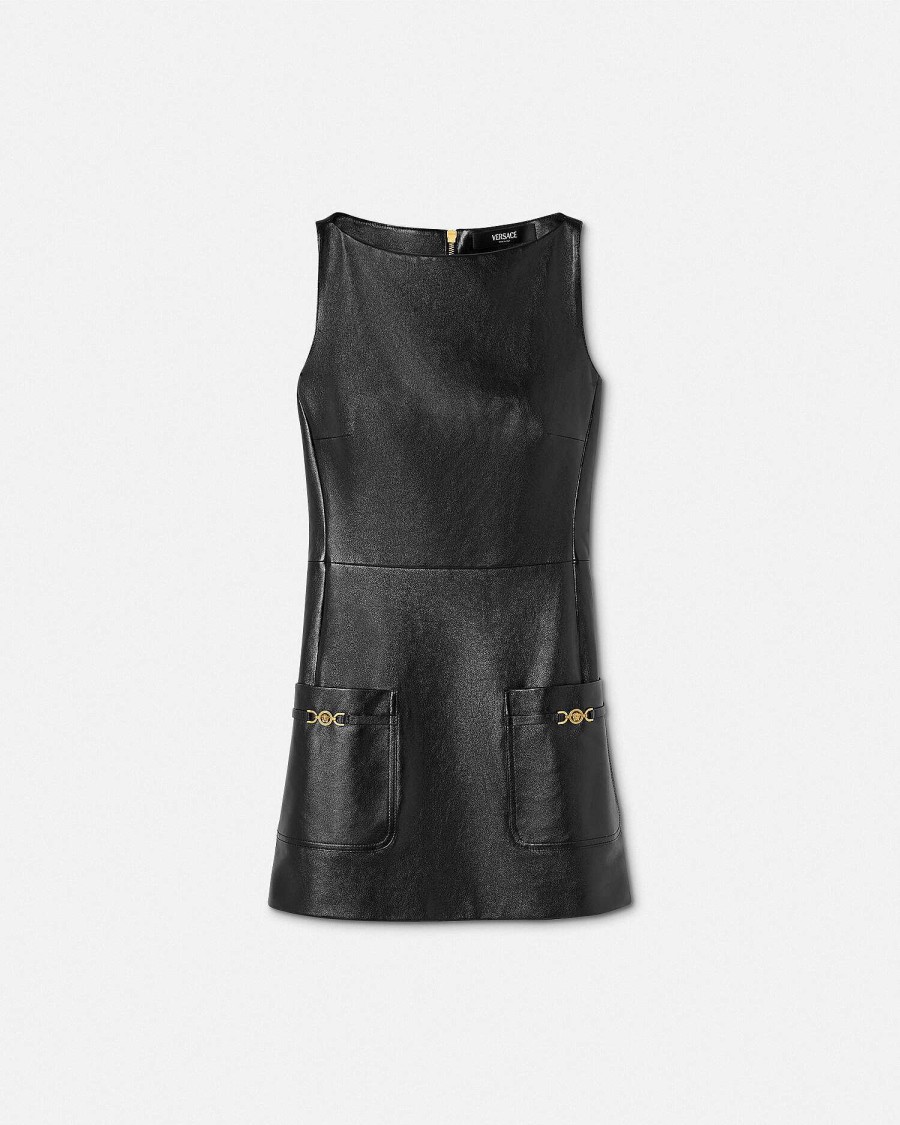 New Leather Shift Mini Dress Dresses