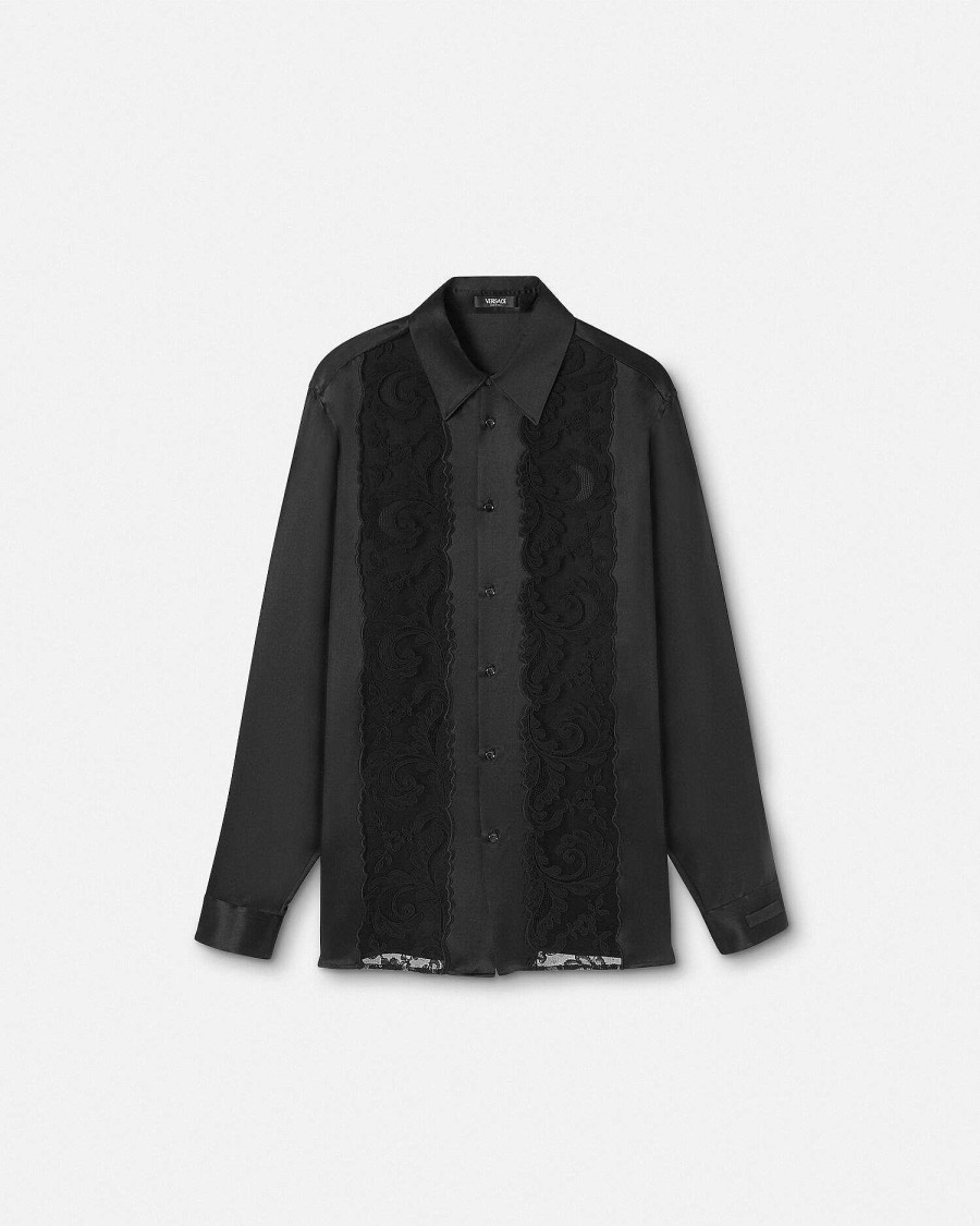 New Barocco Lace Silk Shirt Shirts