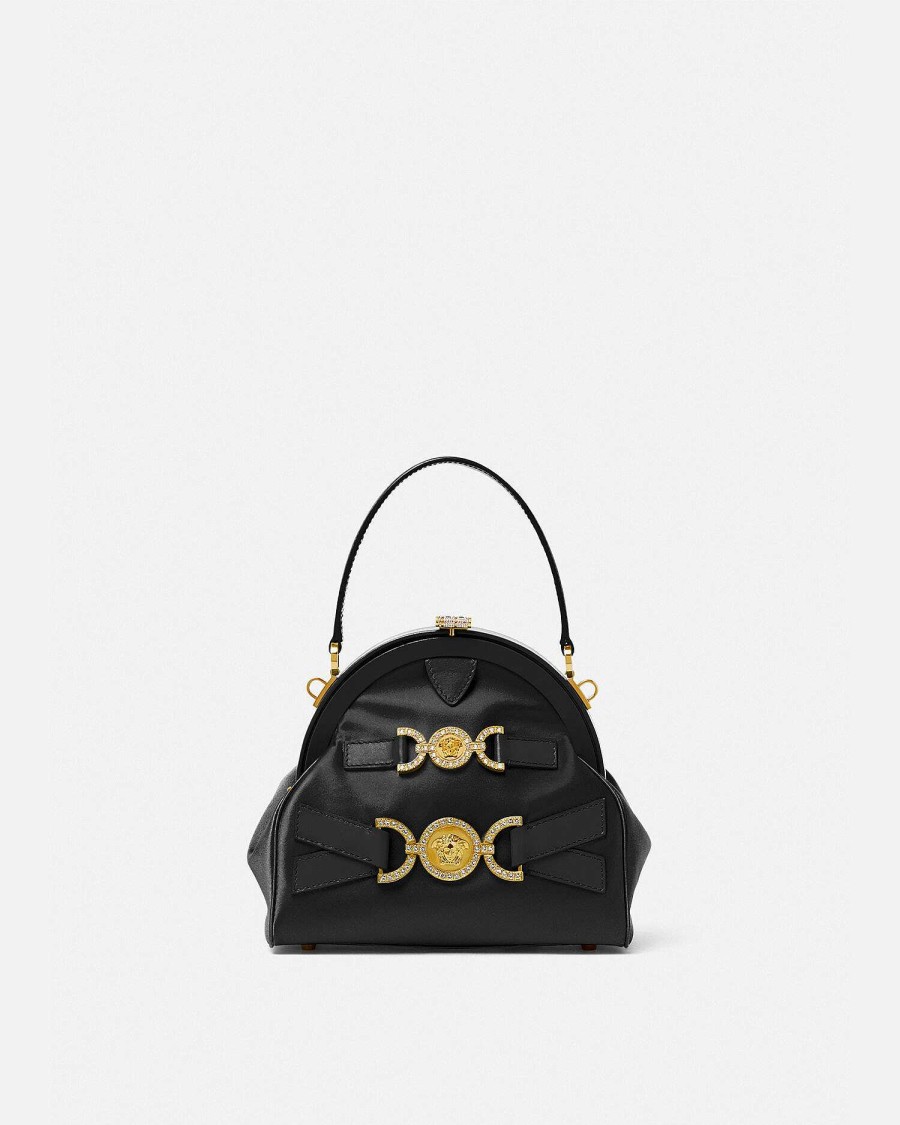 Online Crystal Medusa '95 Satin Handbag Top Handle