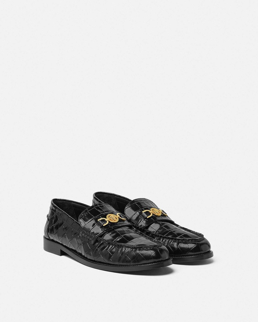 New Croc-Effect Medusa '95 Loafers Loafers & Slippers