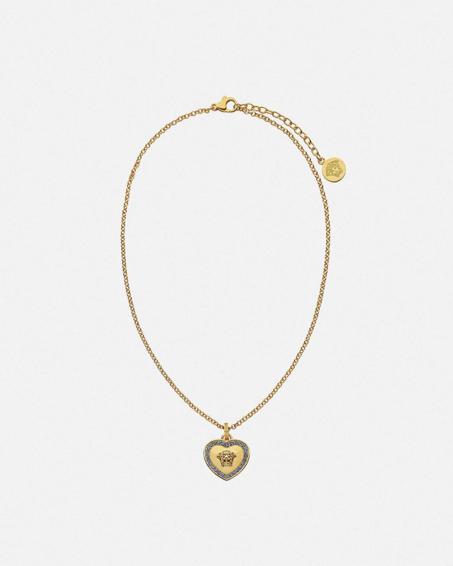 Online Crystal Heart Medusa Kids Necklace Accessories