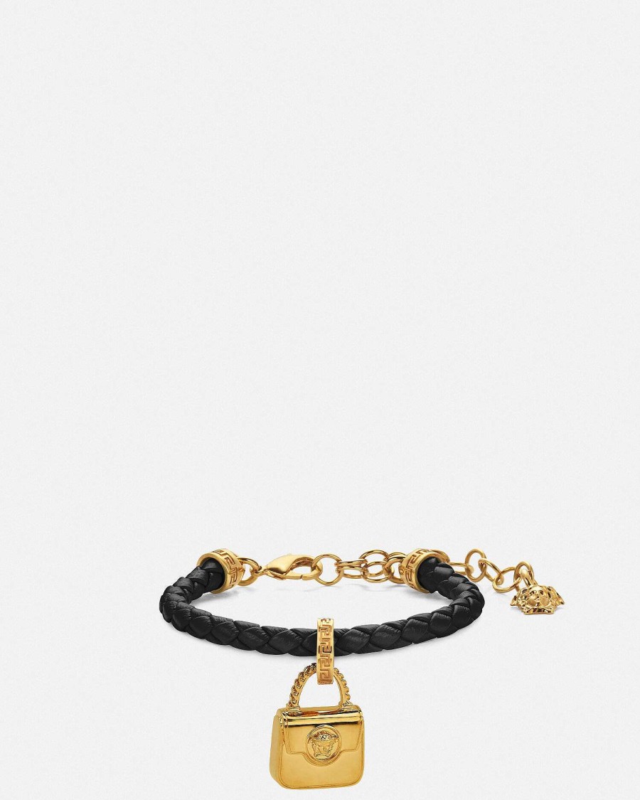 Online La Medusa Braided Leather Bracelet Bracelets