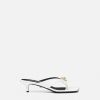 Best Gianni Ribbon Patent Mules 45 Mm Sandals