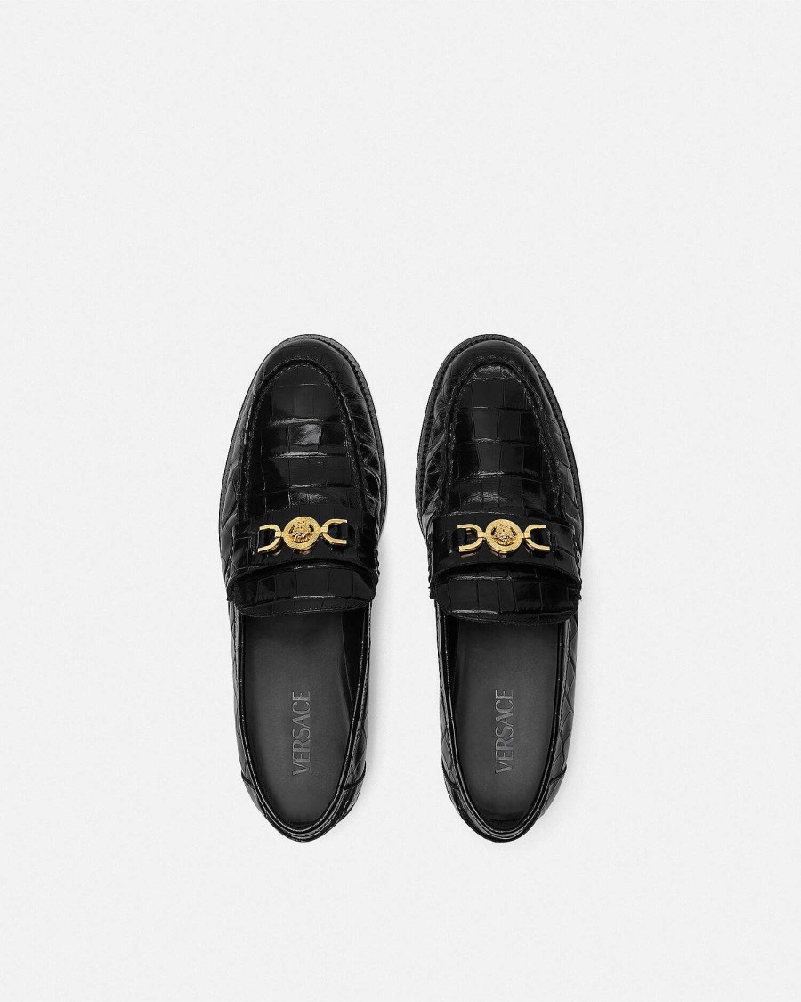 New Croc-Effect Medusa '95 Loafers Loafers & Slippers