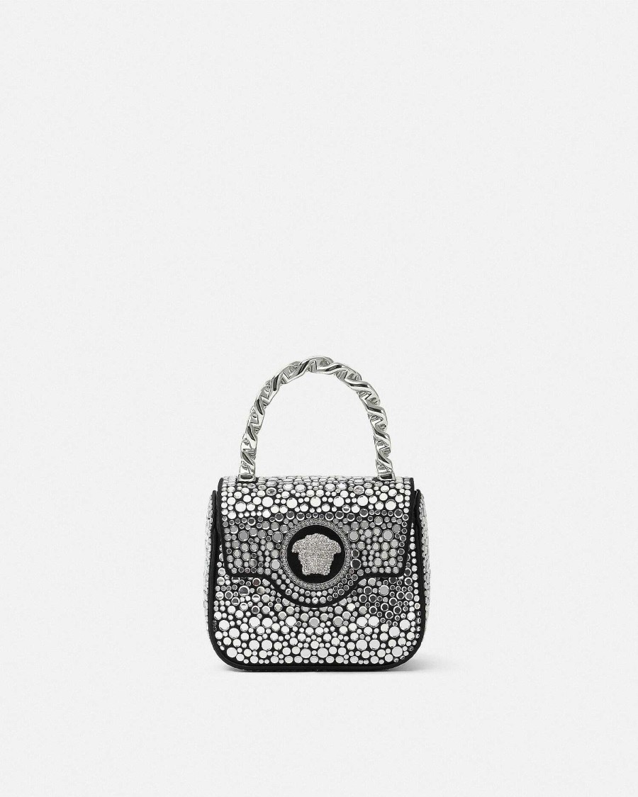 Clearance Crystal La Medusa Mini Bag Top Handle