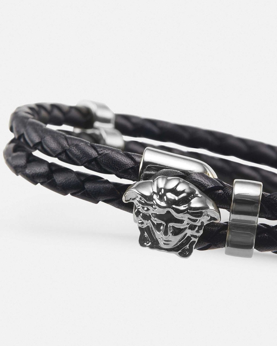 Wholesale Medusa Braided Leather Bracelet Bracelets