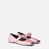 New Gianni Ribbon Open Satin Ballerinas Loafers & Flats