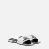 New Medusa Buckle Metallic Flat Sandals Sandals