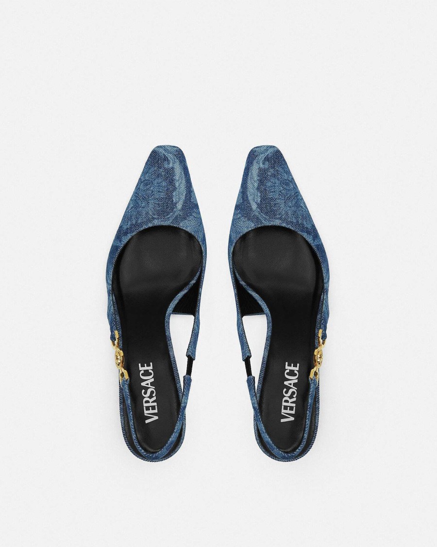 Wholesale Barocco Denim Slingback Pumps 40 Mm Pumps & Slingbacks