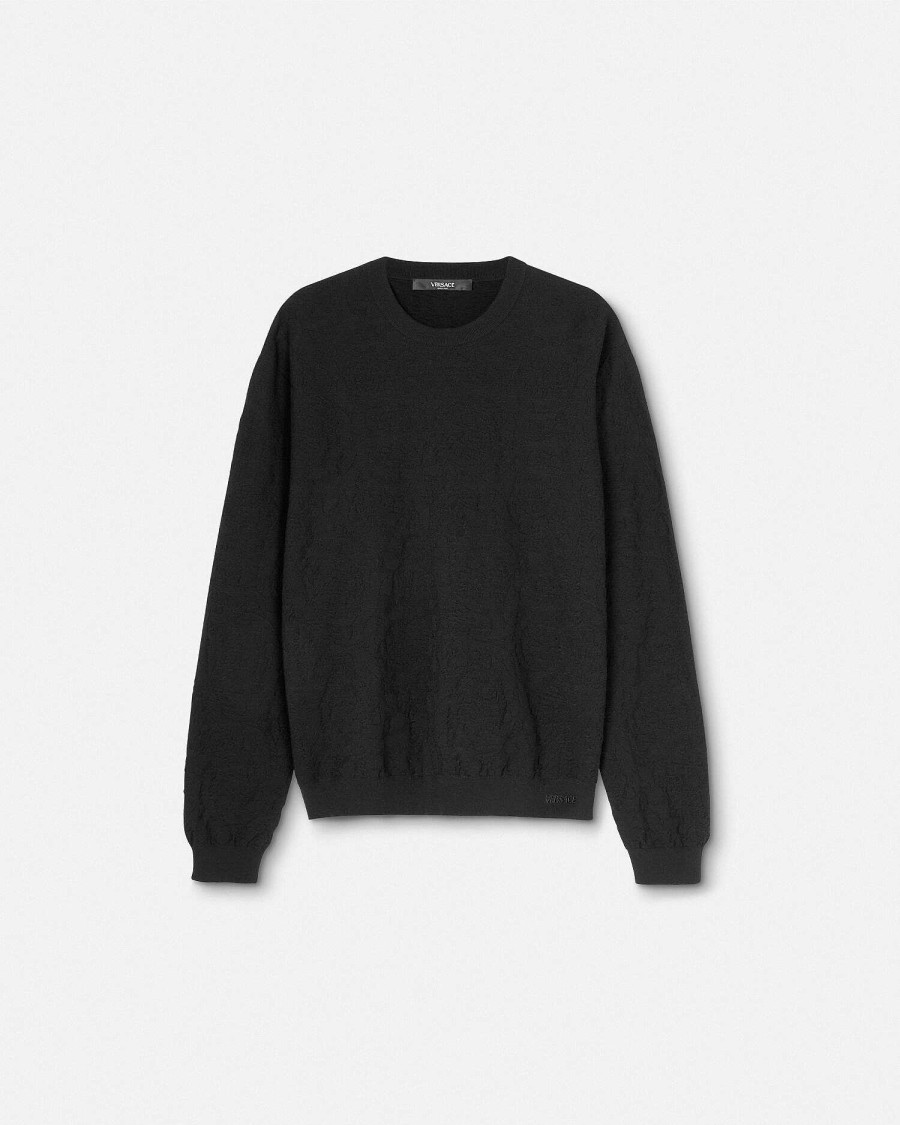 Clearance Barocco Jacquard Sweater Knitwear