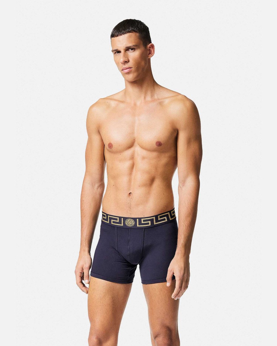 Hot Greca Border Long Trunks Boxers