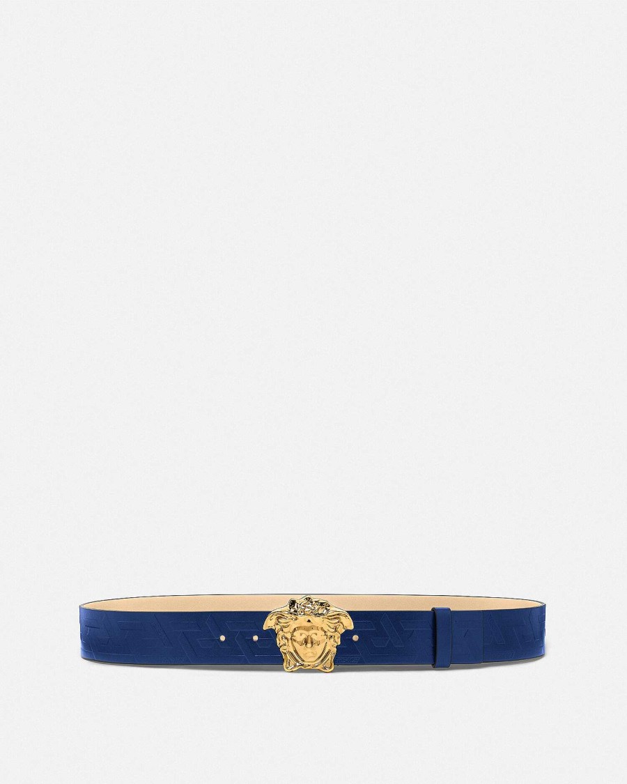 Best La Medusa Greca Leather Belt Belts