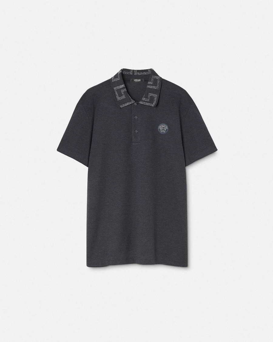 Clearance Greca Collar Polo Shirt T-Shirts & Polos