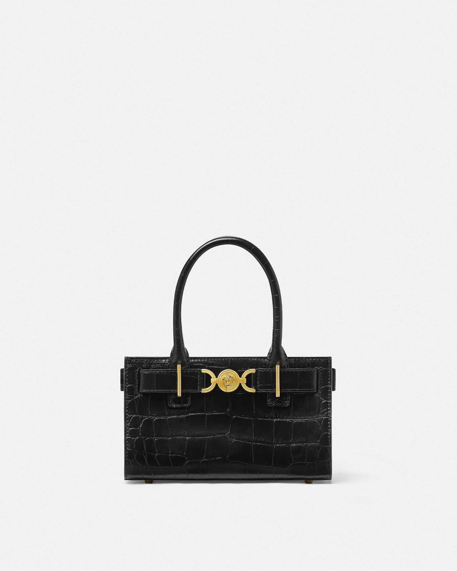 Best Croc-Effect Medusa '95 Small Tote Bag Totes