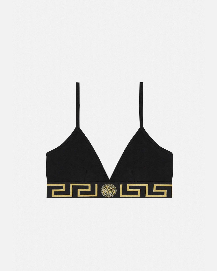 Hot Greca Border Triangle Bralette Bras & Briefs