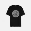 Hot Embroidered Medusa Sliced T-Shirt T-Shirts & Polos