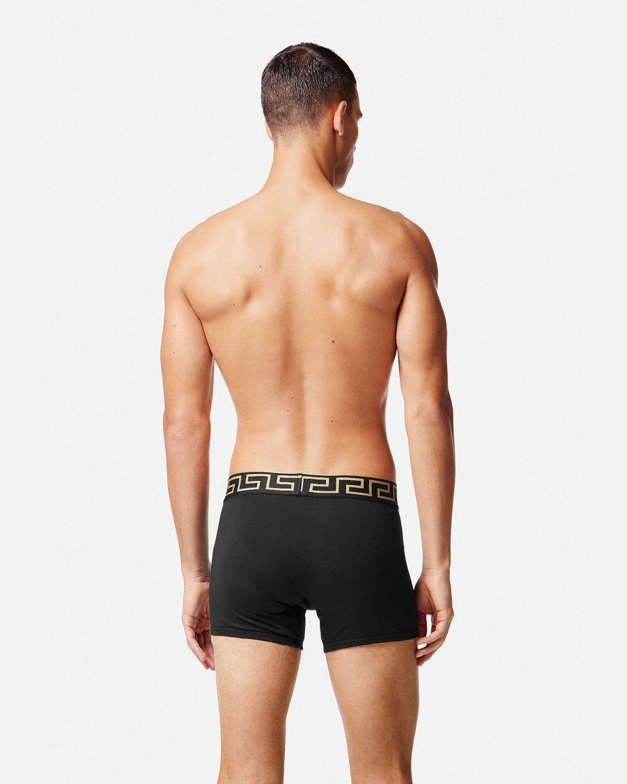 Wholesale Greca Border Long Trunks 2-Pack Boxers