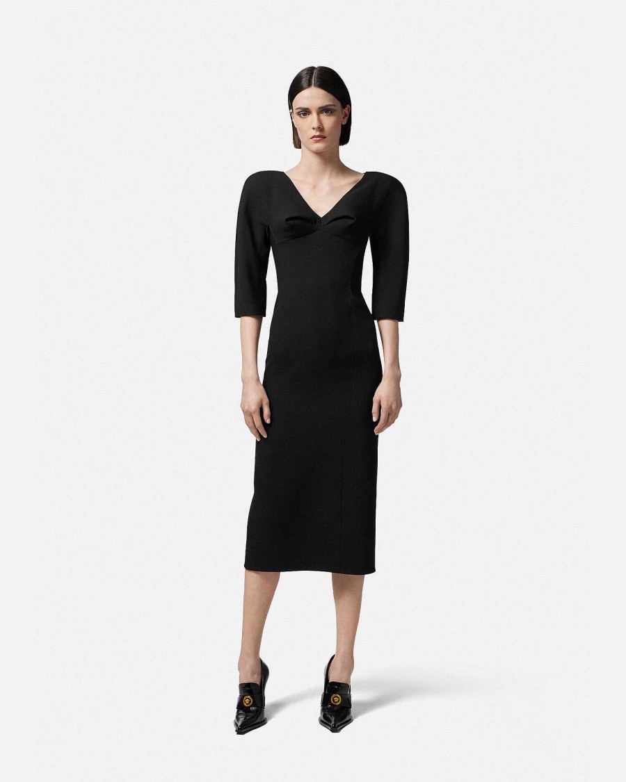 Online Folded Midi Dress Dresses