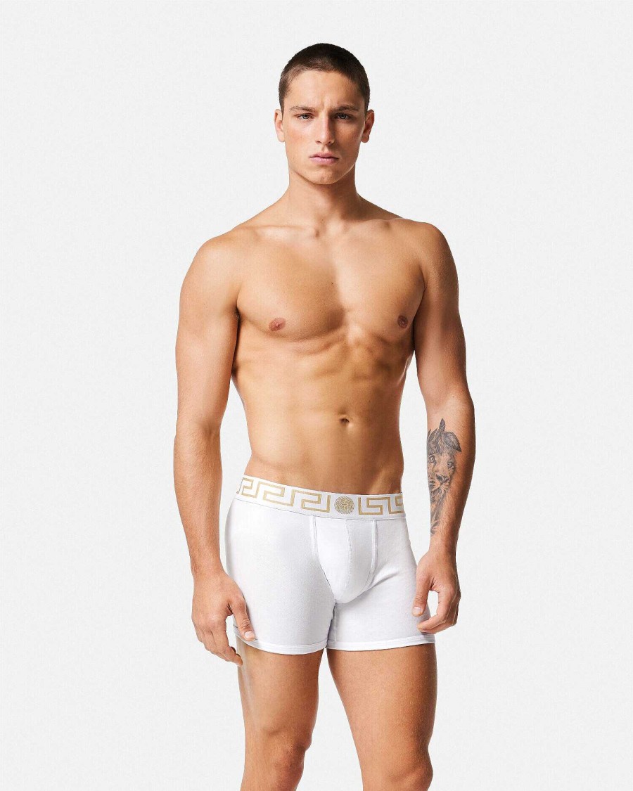 New Greca Border Long Trunks 2-Pack Boxers