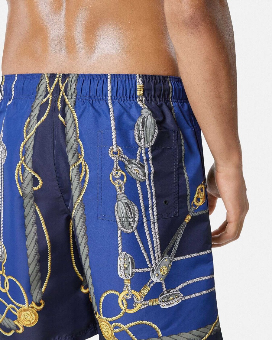 New Versace Nautical Boardshorts Swimwear