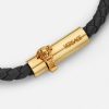 Clearance Medusa Braided Leather Bracelet Bracelets