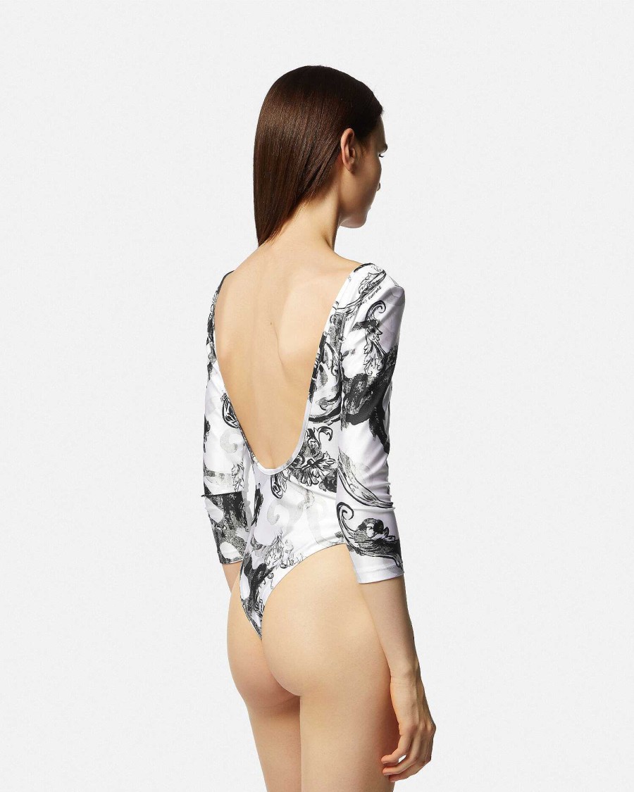 Clearance Watercolour Couture Bodysuit Clothing