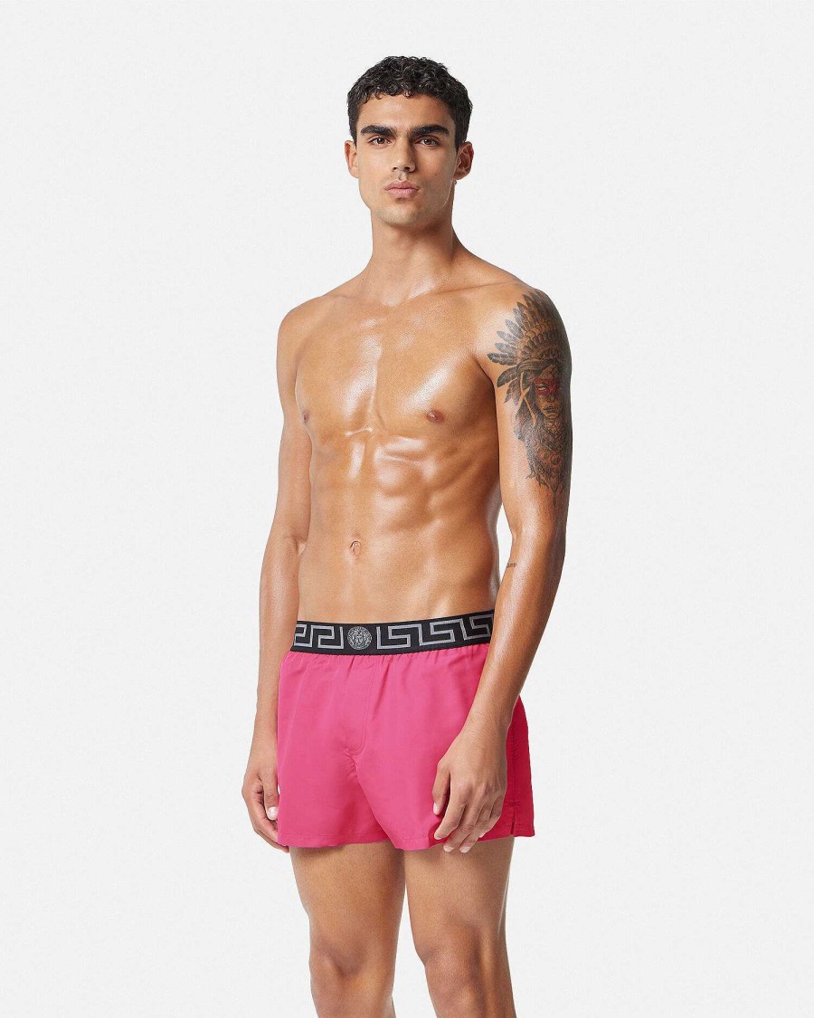 Clearance Greca Border Swim Shorts Swimwear